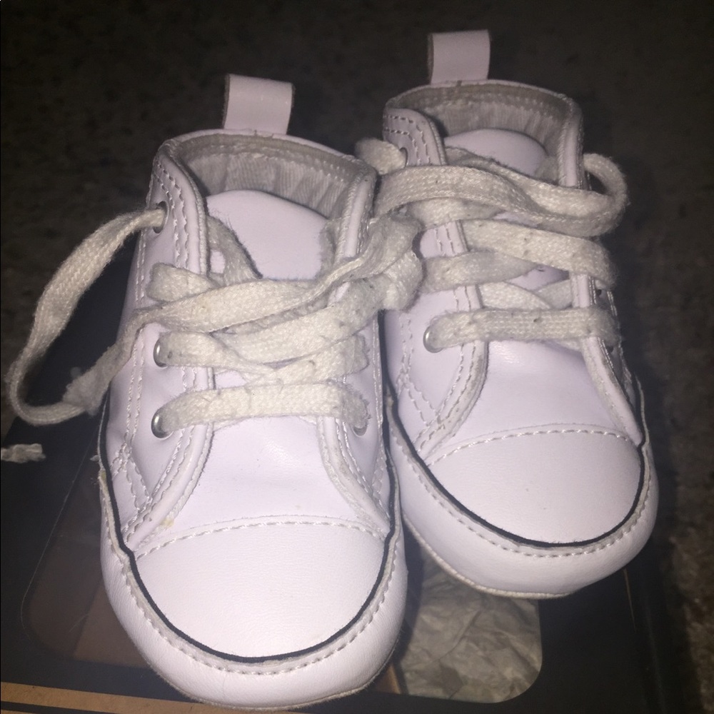 White soft bottom converse